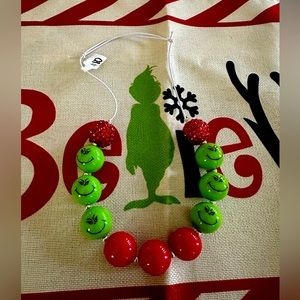 Handmade Grinch Bubblegum Necklace